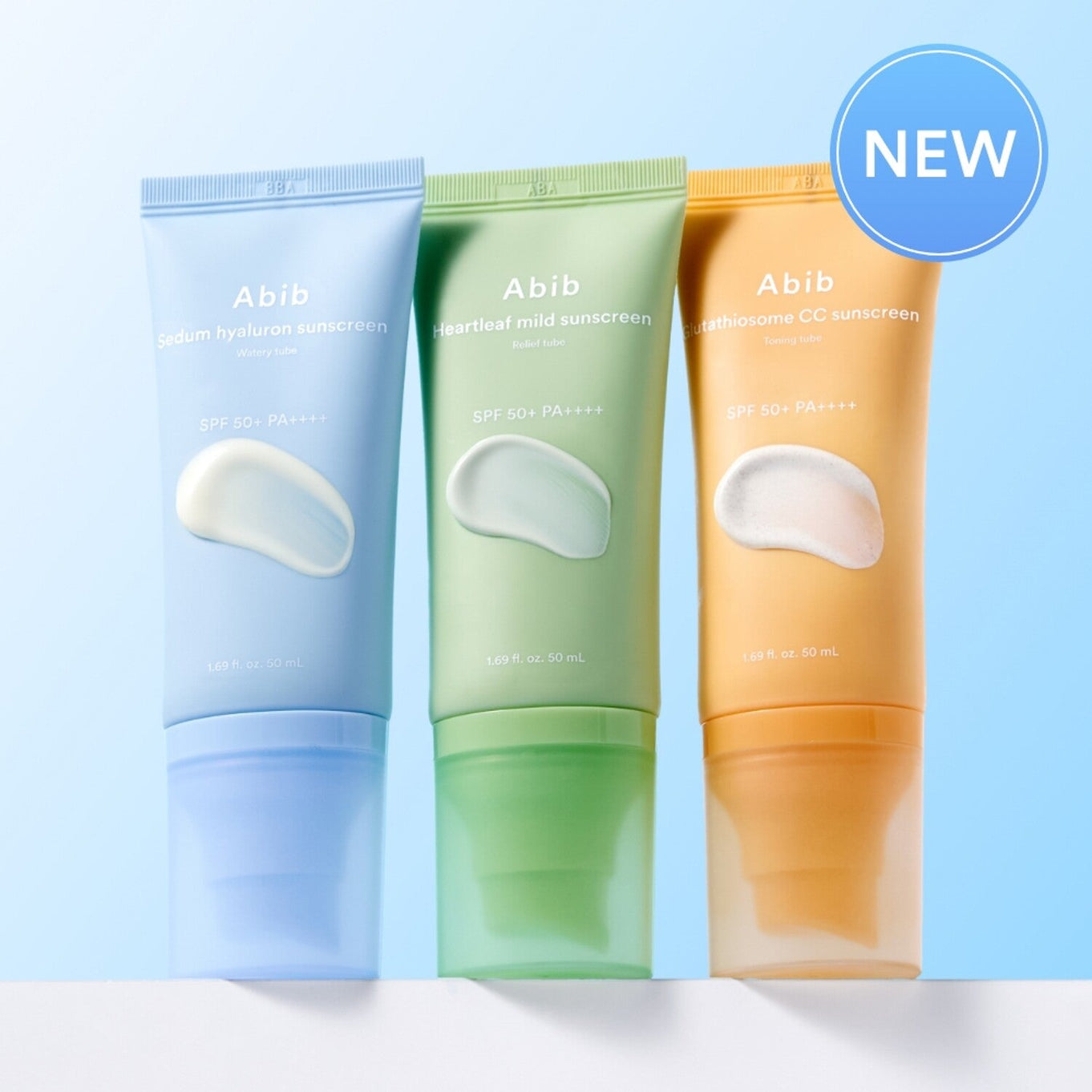 ABIB Sunscreen Tube 50ml 3 Types