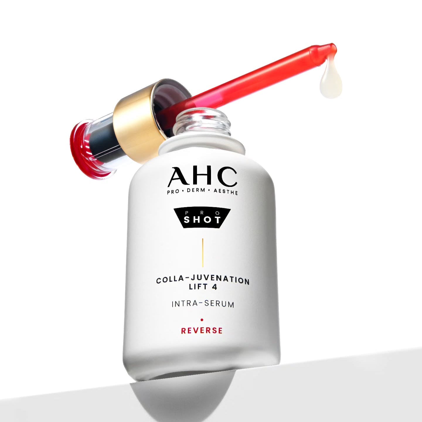 AHC Pro Shot Cola Juvenation Lift 4 Intra Serum 40ml bottle with open dropper