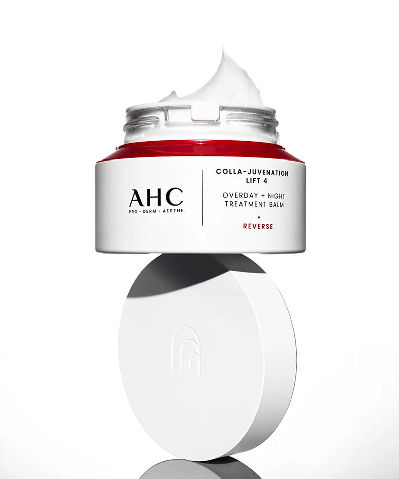 AHC Cola Juvenation Lift 4 Overday Night Treatment Balm 50ml in open jar