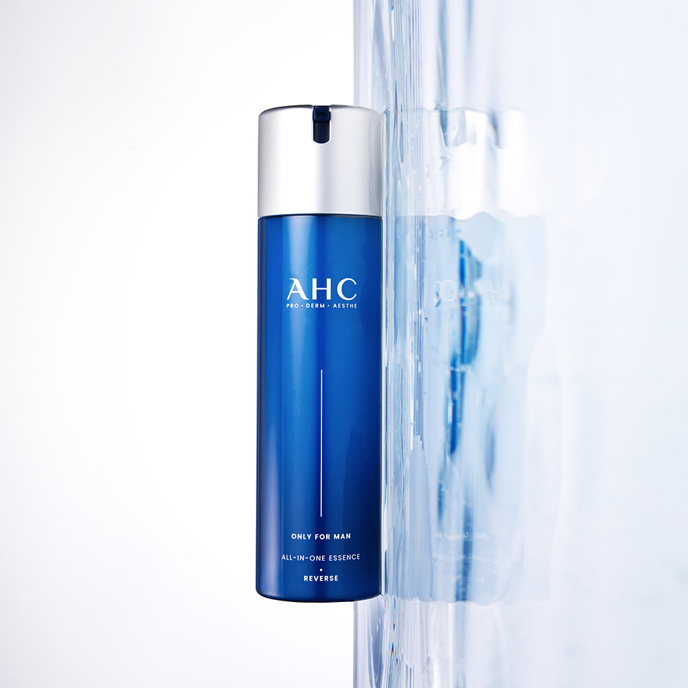 AHC Only For Men All-in-One Essence 200ml — Gentleman Korea premium blue bottle for men’s skincare