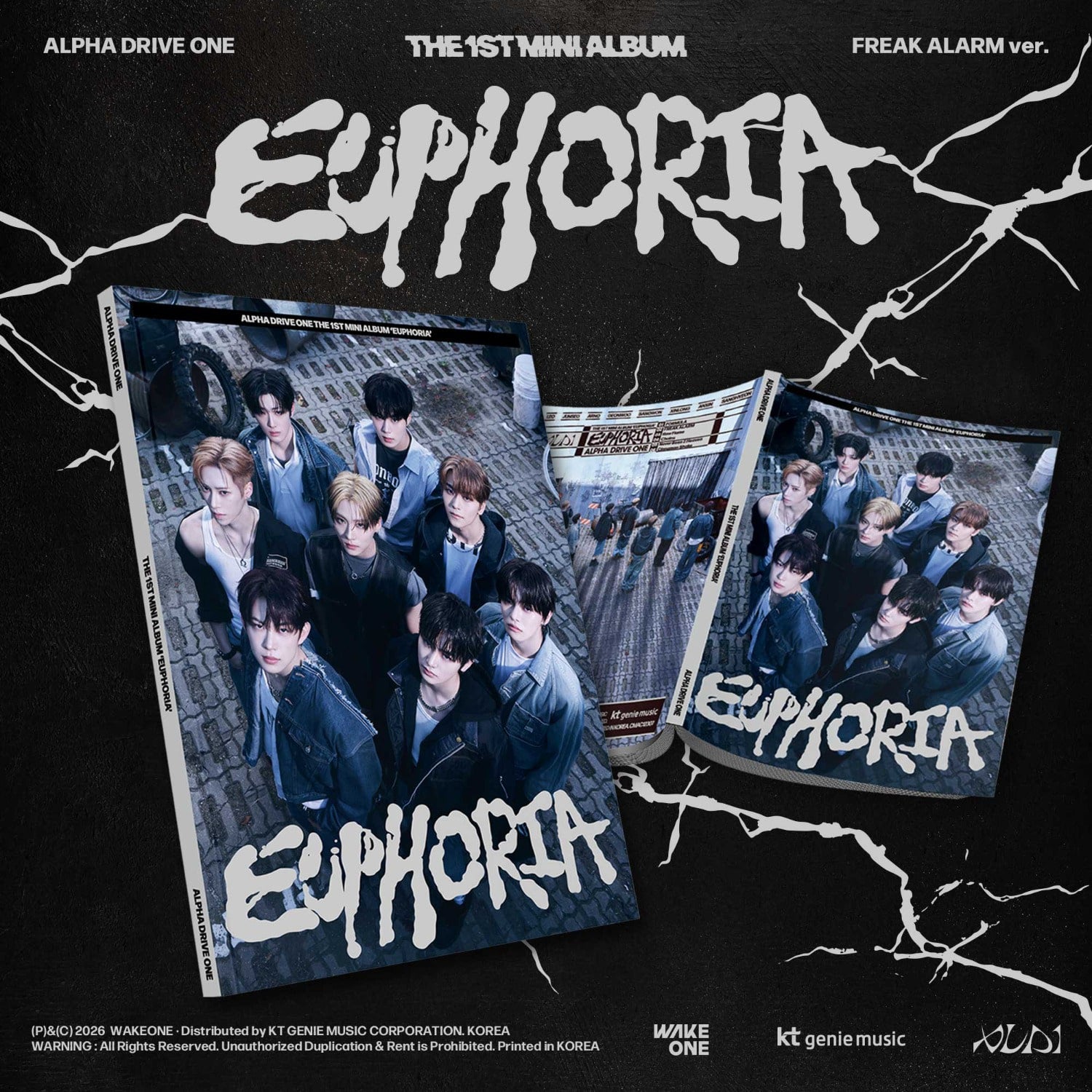 ALPHA DRIVE ONE - THE 1ST MINI ALBUM [EUPHORIA] (FREAK ALARM | Kool Seoul - Buy Kpop Albums Online