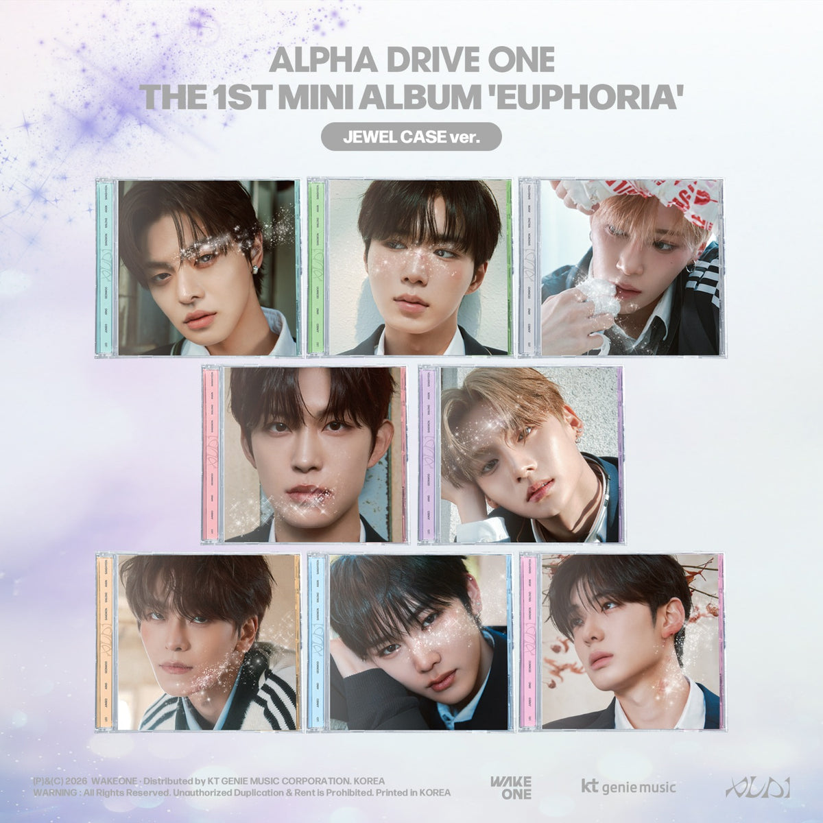 ALPHA DRIVE ONE - THE 1ST MINI ALBUM [EUPHORIA] (JEWEL CASE  | Kool Seoul - Buy Kpop Albums Online