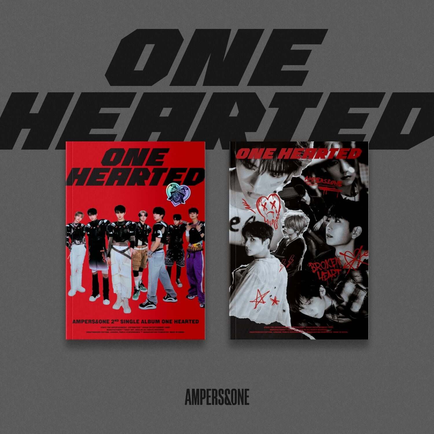 AMPERS&ONE - 2nd Album [ONE HEARTED] (Set of 2) - Kpop Album | Kool Seoul - Buy Kpop Albums Online