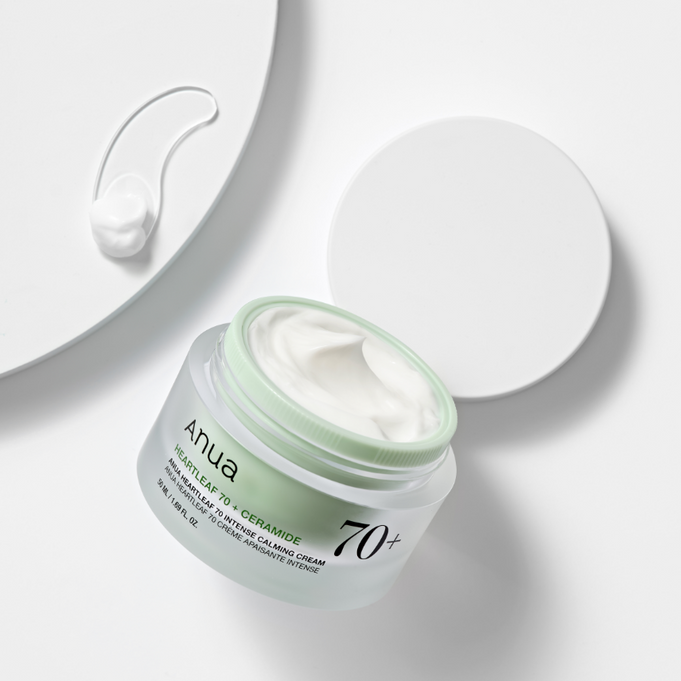 ANUA Heartleaf 70 + Ceramide Intense Calming Cream 50ml disponible sur Ma petite Coree, ton Eshop 100% K-beauty en direct de Seoul