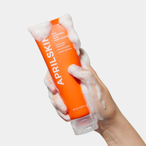 APRIL SKIN Carotene Acne Foam Cleanser disponible sur Ma petite Coree, ton Eshop 100% K-beauty en direct de Seoul