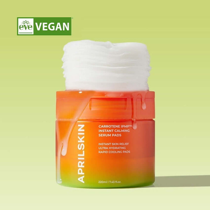 APRILSKIN Carrotene IPMP Inatant Calming Serum Pad for instant skin relief and hydration