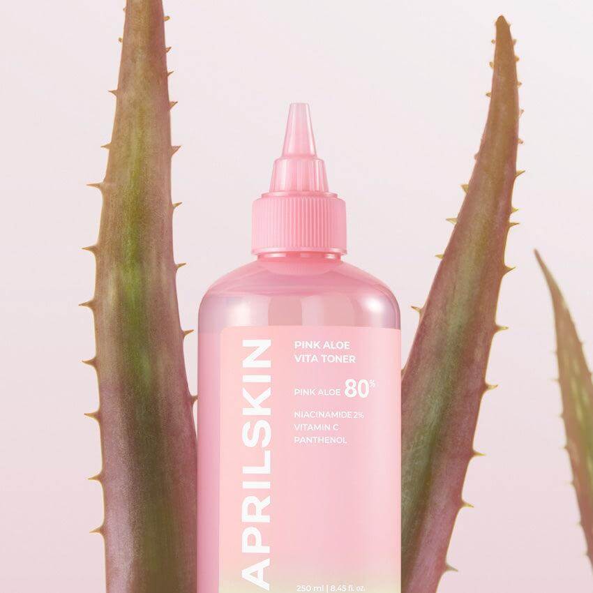 APRIL SKIN Pink Aloe Vita Toner disponible sur Ma petite Coree, ton Eshop 100% K-beauty en direct de Seoul