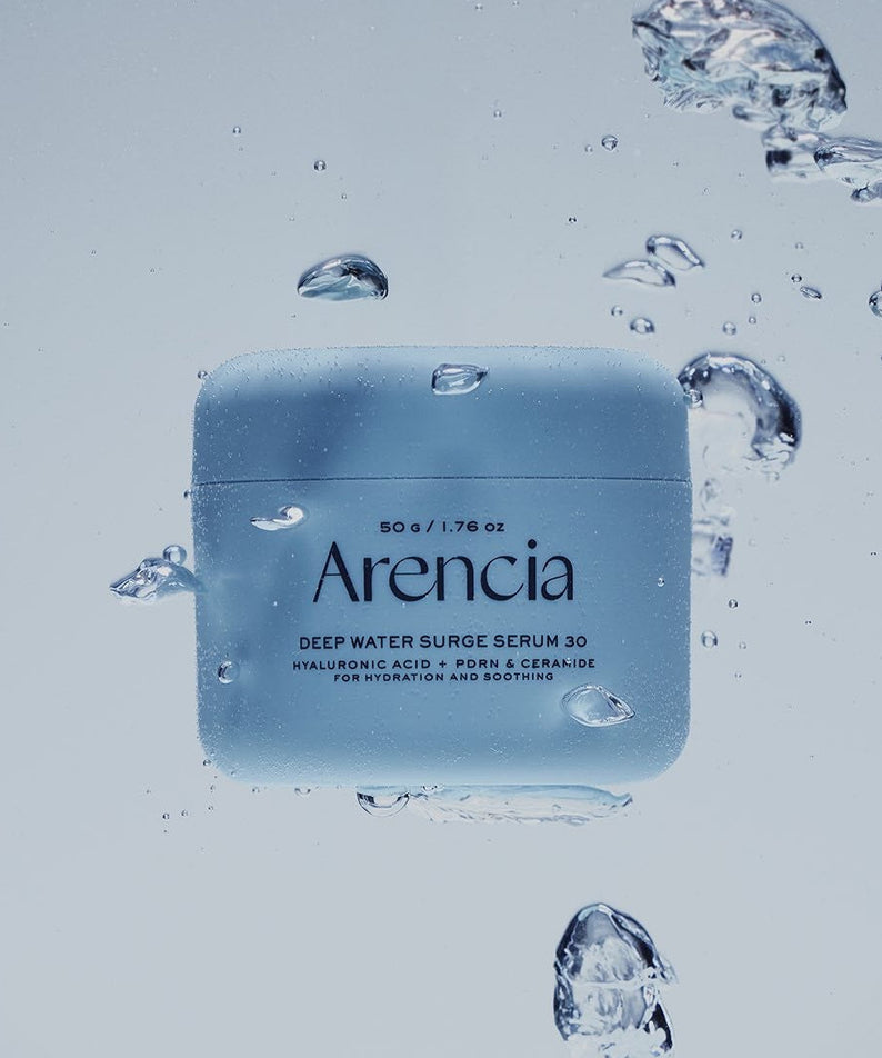 ARENCIA Deep Water Surge Soothing Cream 80ml product image underwater with bubbles