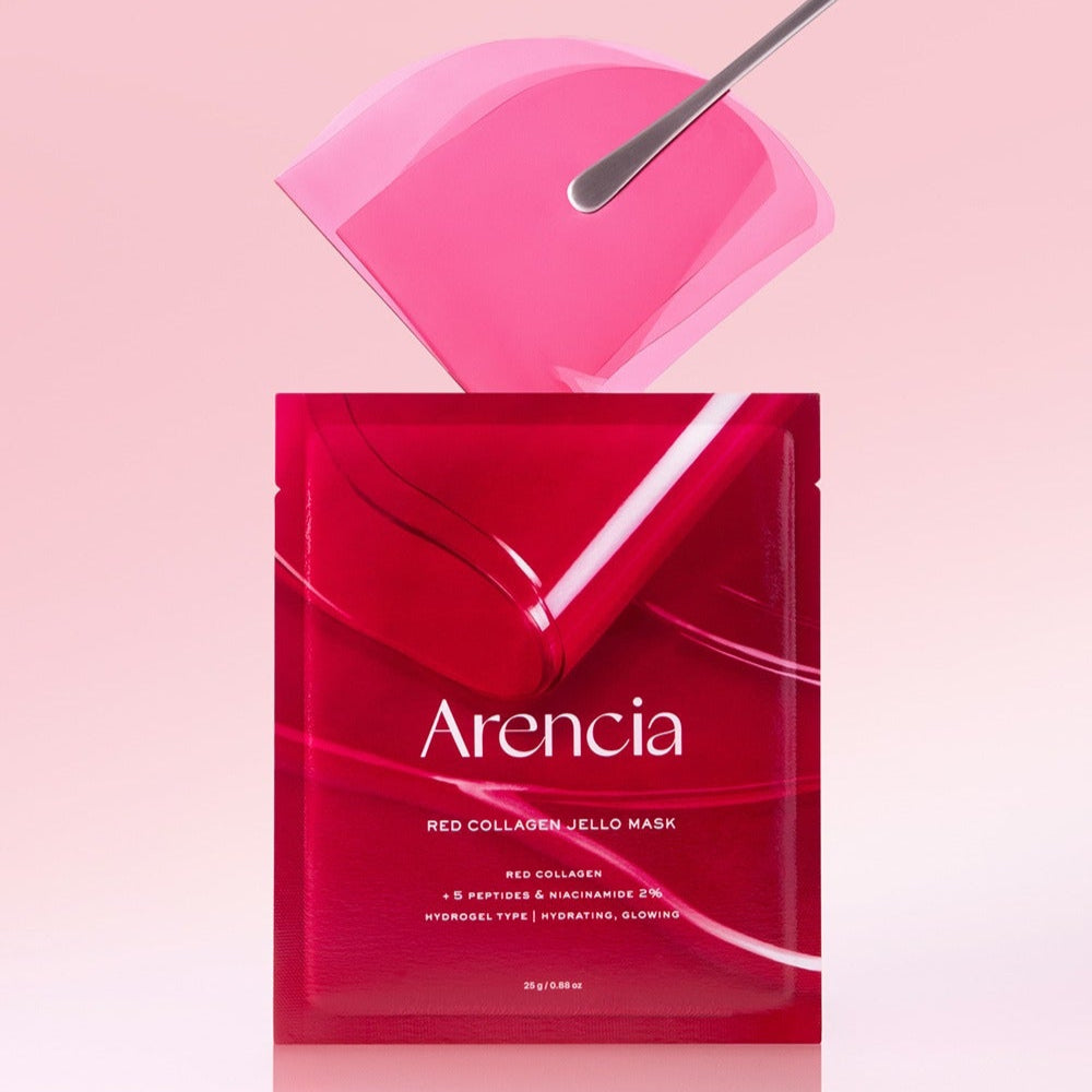 ARENCIA Red Collagen Gel Mask 4 Sheets