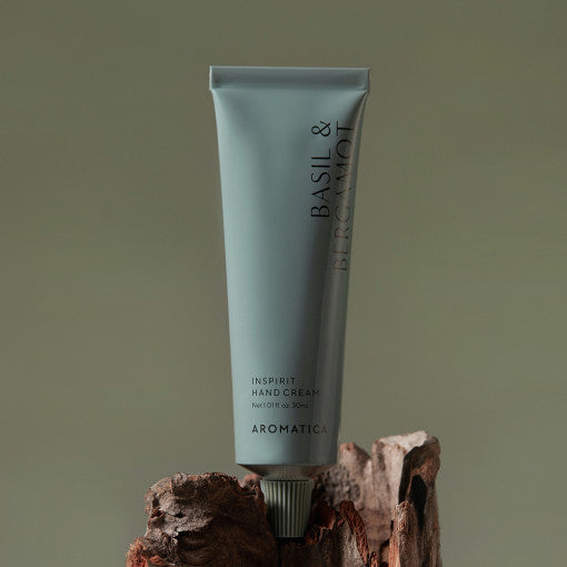 AROMATICA Inspirit Basil & Bergamot Hand Cream 30ml | Kool Seoul