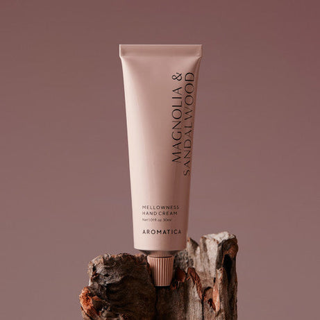 AROMATICA Mellowness Magnolia & Sandalwood Hand Cream 30ml available on Koolseoul.com, your Korean Eshop from Seoul !