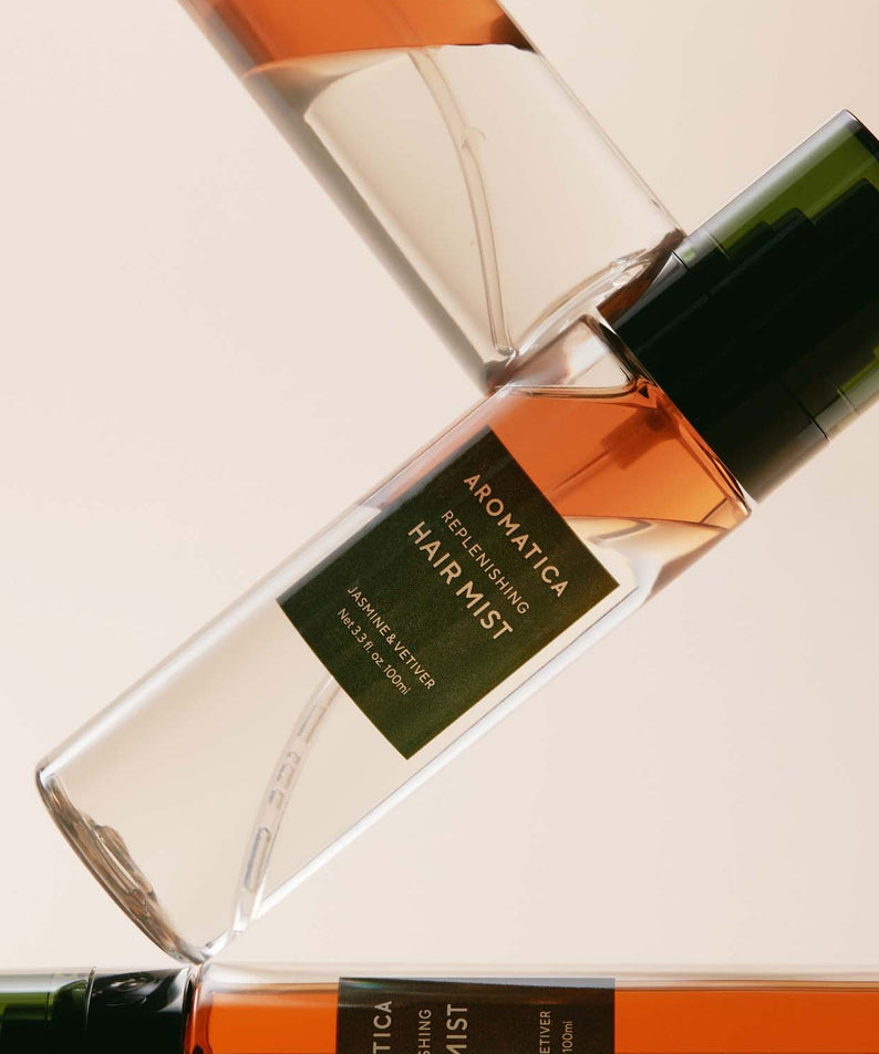 AROMATICA Replenishing Hair Mist Jasmine & Vetiver 100ml product bottle
