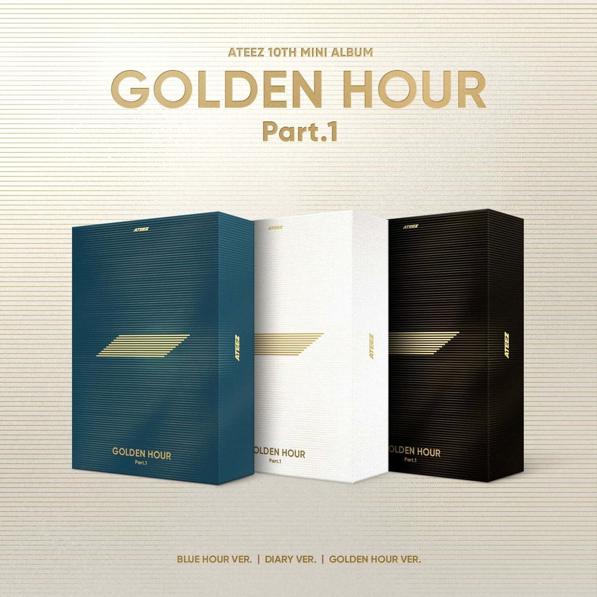 ATEEZ - 10th Album [GOLDEN HOUR : Part.1] (Set of 3) - Kpop  | Kool Seoul - Buy Kpop Albums Online