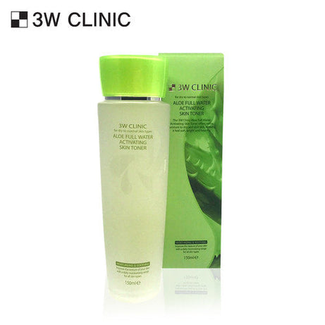 3W CLINIC Aloe Full Water Activating Skin Toner 150ml