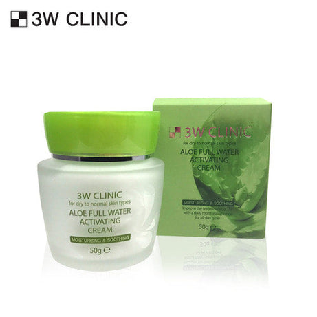 3W CLINIC Aloe Full Water Activating Cream 50g