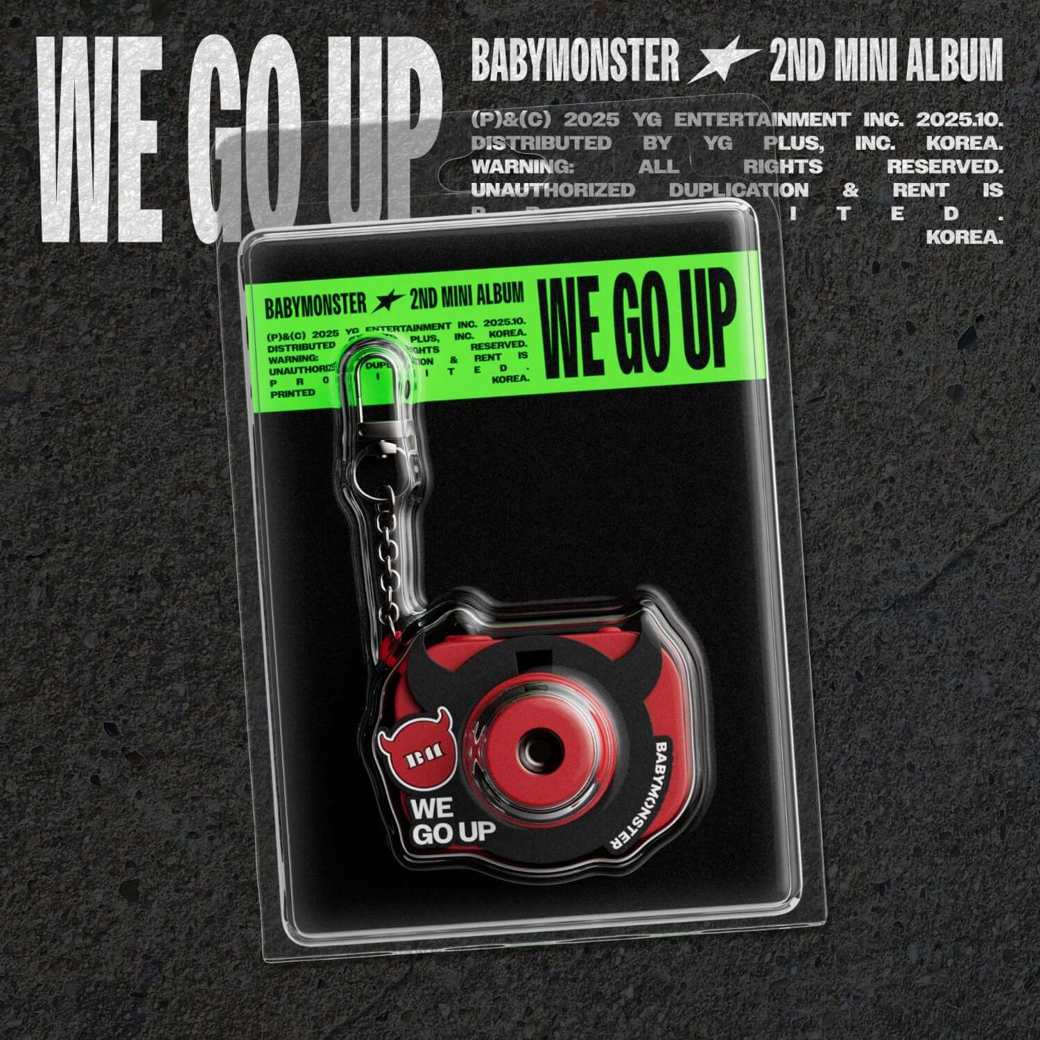 BABYMONSTER - 2nd MINI ALBUM [WE GO UP] MINI BEAM KEYRING Ve | Kool Seoul - Buy Kpop Albums Online