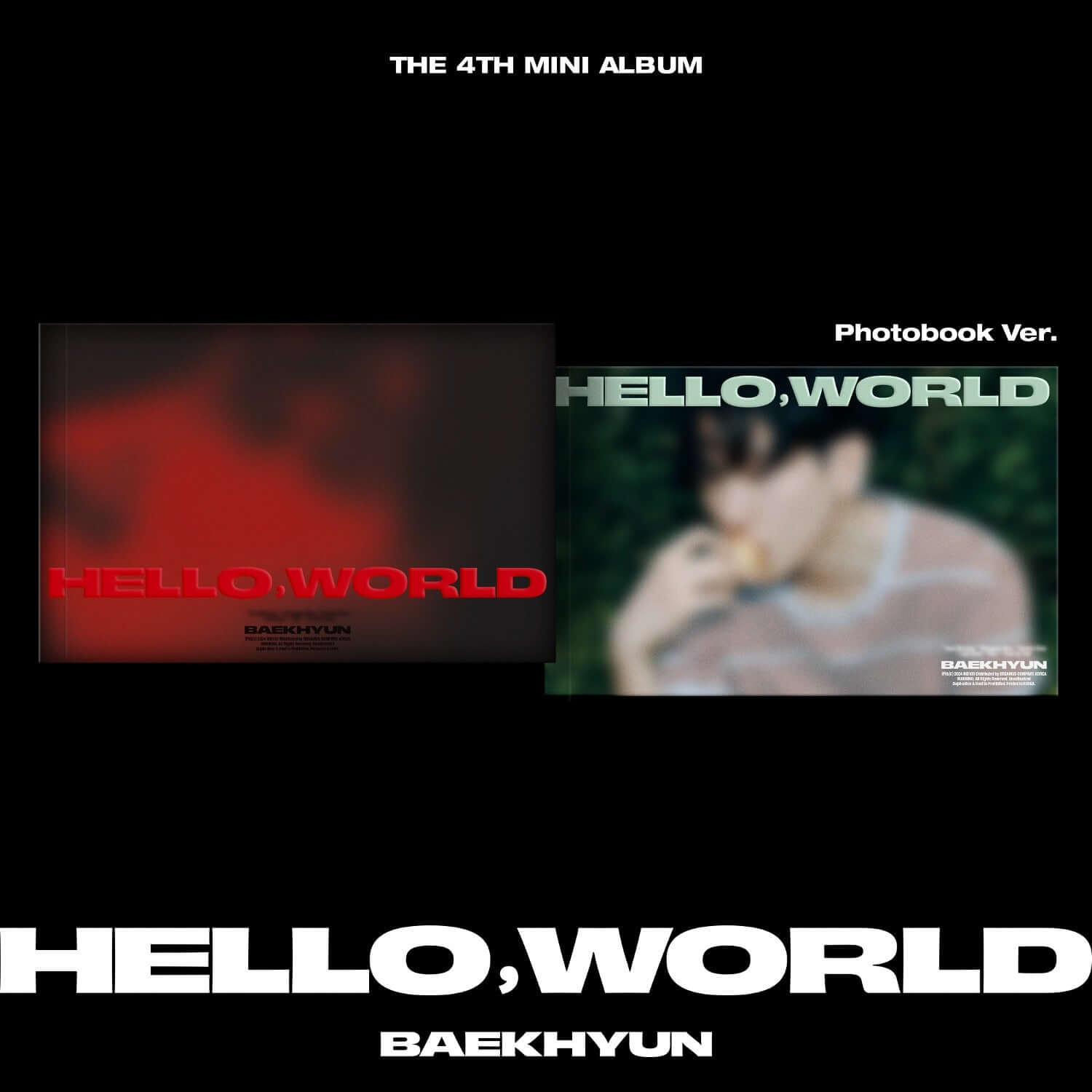 BAEKHYUN - 4th Album [Hello, World] (Photobook Ver.) (Random | Kool Seoul - Buy Kpop Albums Online