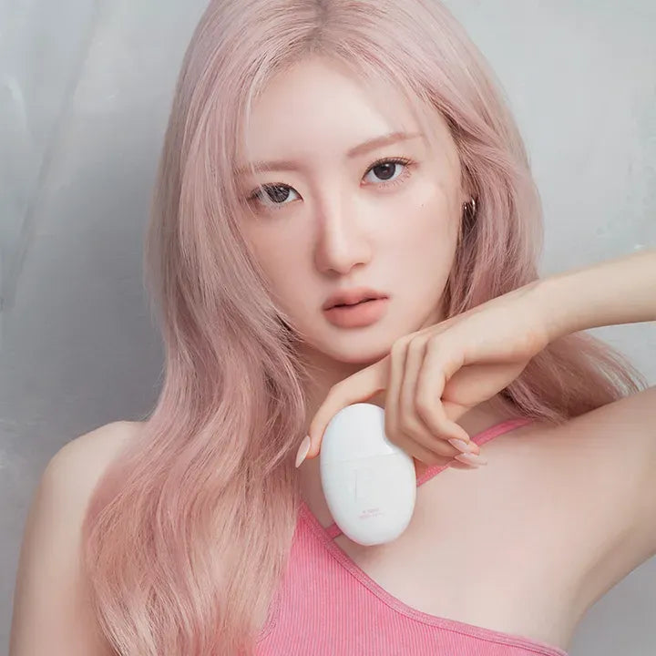Person holding a skincare product, promoting BANILACO All Day Prep Hydro UV Serum Base SPF50+PA++++.