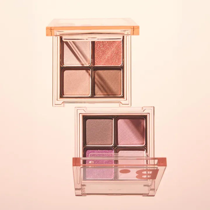 BANILACO Mood On Eye Palette showcasing two color variations in a minimalist open case design.