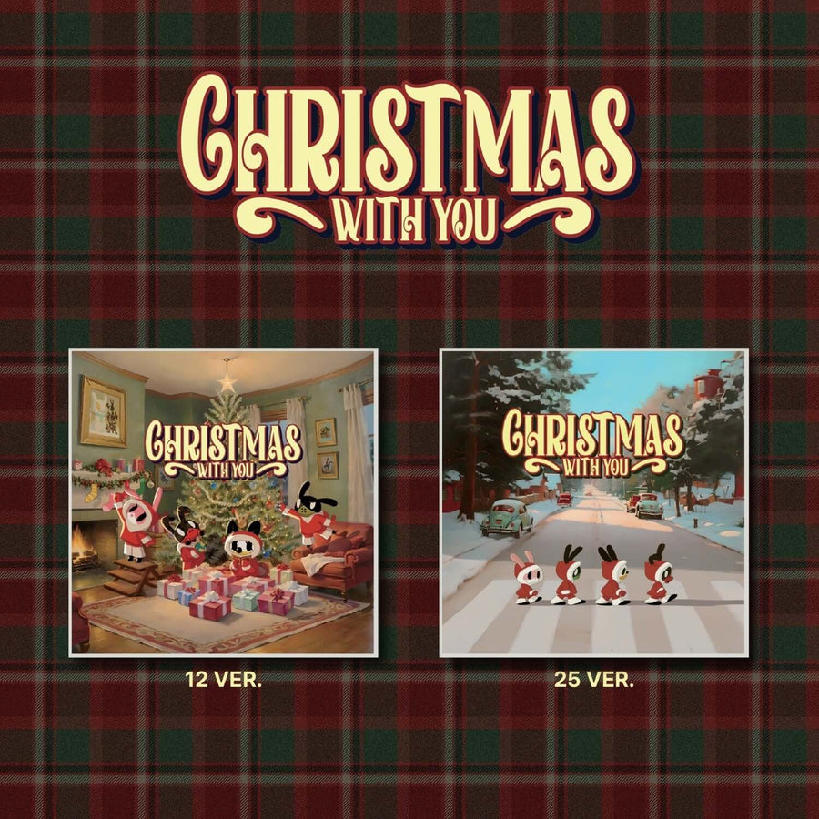 B.A.P (バン・ヨングク＆チョン・デヒョン＆ユ・ヨンジェ＆ムン・ジョンオプ) - クリスマススペシャルアルバム [Christmas With You] (2種のうちランダム1種) - Kpopアルバム