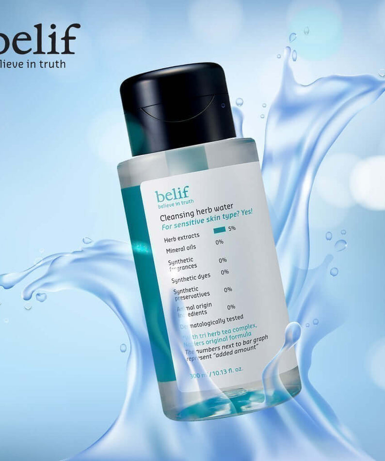 BELIF Cleansing Herb Water 300ml refreshing skincare product image