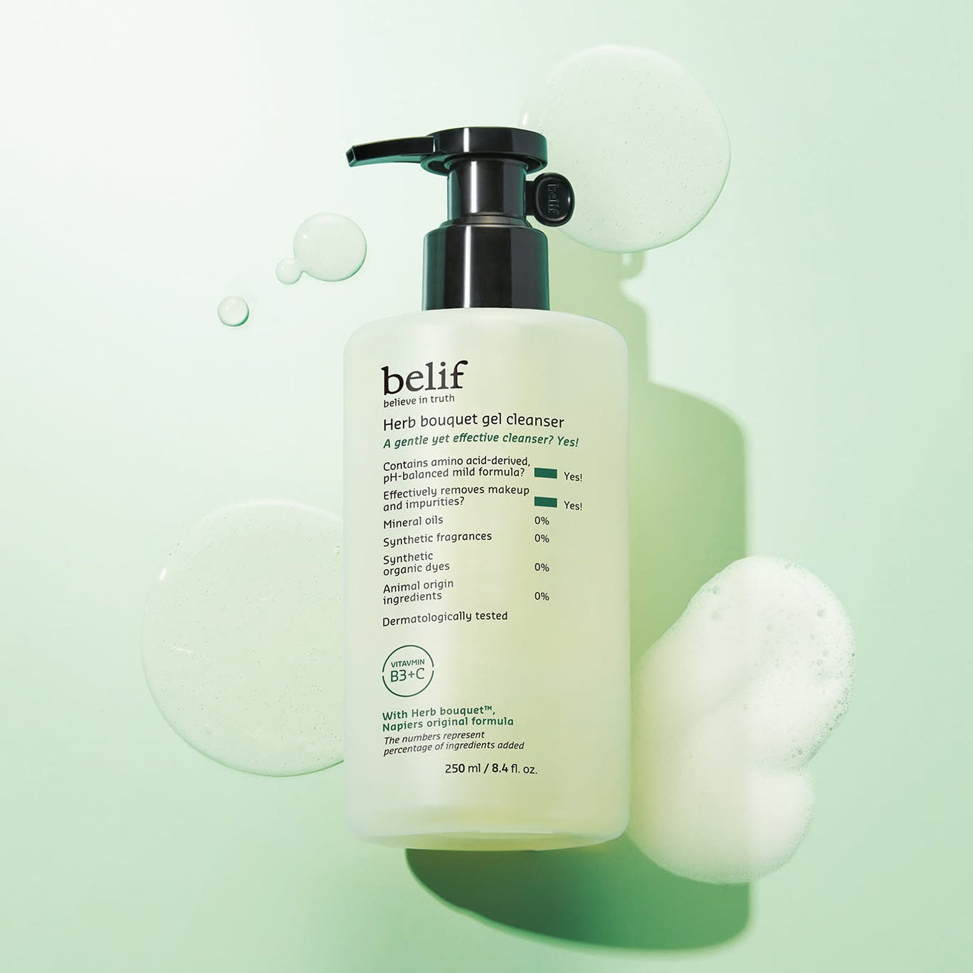 BELIF Herb Bouguet Gel Cleanser 250ml | Kool Seoul