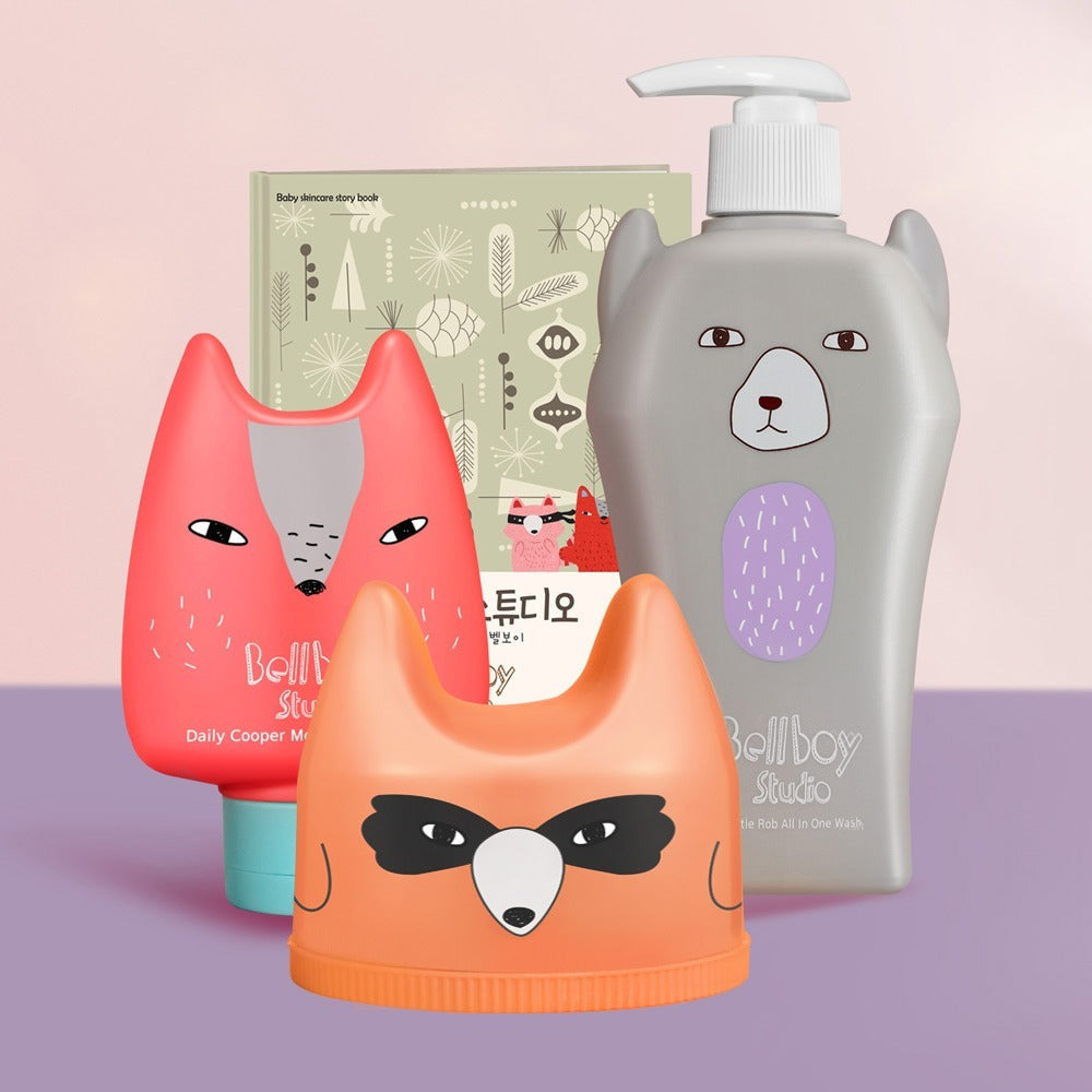 BELLBOY STUDIO Gentle Rob All-in-One Wash 400ml bottle with playful bear design packaging