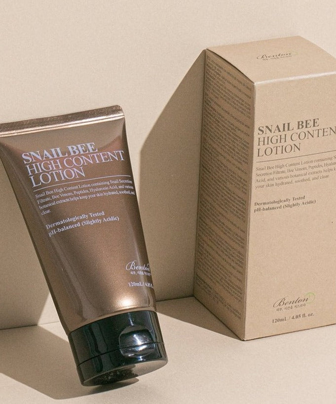 BENTON Snail Bee High Content Lotion 120ml packaging and bottle