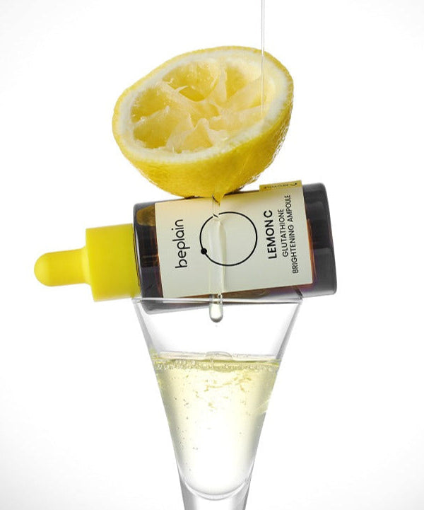 BEPLAIN Lemon Seed Glutathione Whitenning Ampoule 30ml with lemon and dropper