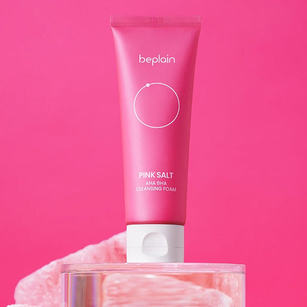 BEPLAIN Pink Salt AHA BHA Cleansing Foam 120ml available on Koolseoul.com, your Korean Eshop from Seoul !