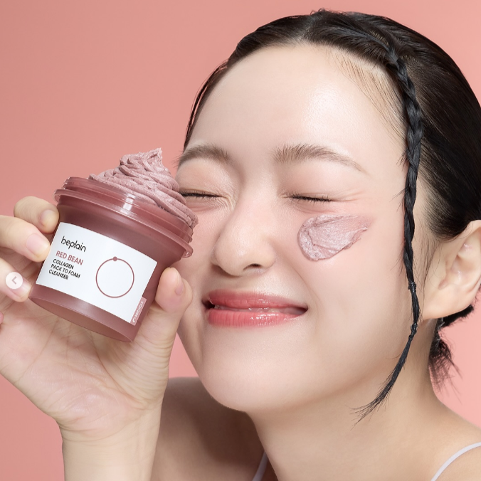 BEPLAIN Red Bean Collagen Pack-to-Foam Cleanser 100ml