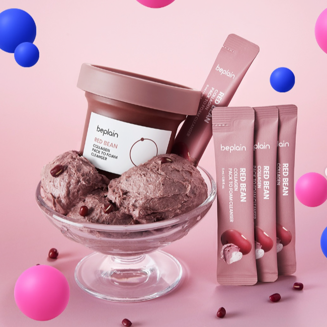 BEPLAIN Red Bean Collagen Pack-to-Foam Cleanser 100ml