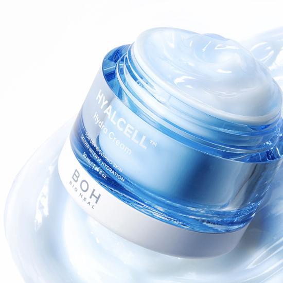 BIO HEAL BOH Hyalcell Hydra Cream 50ml jar on white background