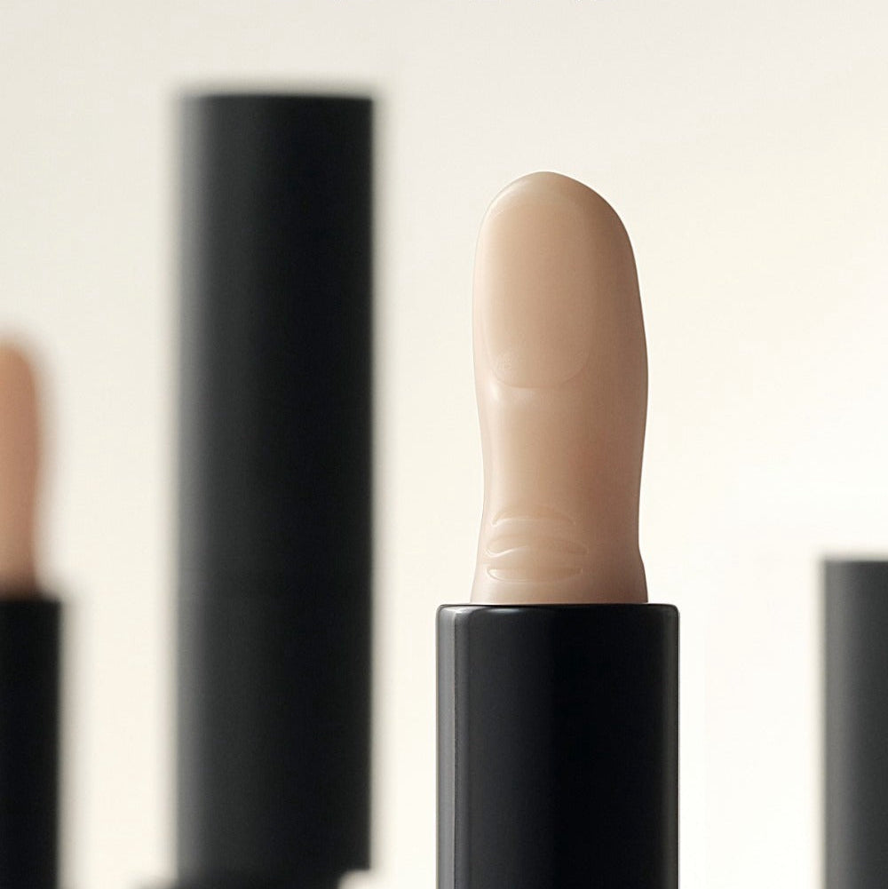 BLACK MONSTER Finger Balm for men by Gentleman Korea — sleek black tube with nude balm shaped like a fingertip, Korean skincare for gentlemen