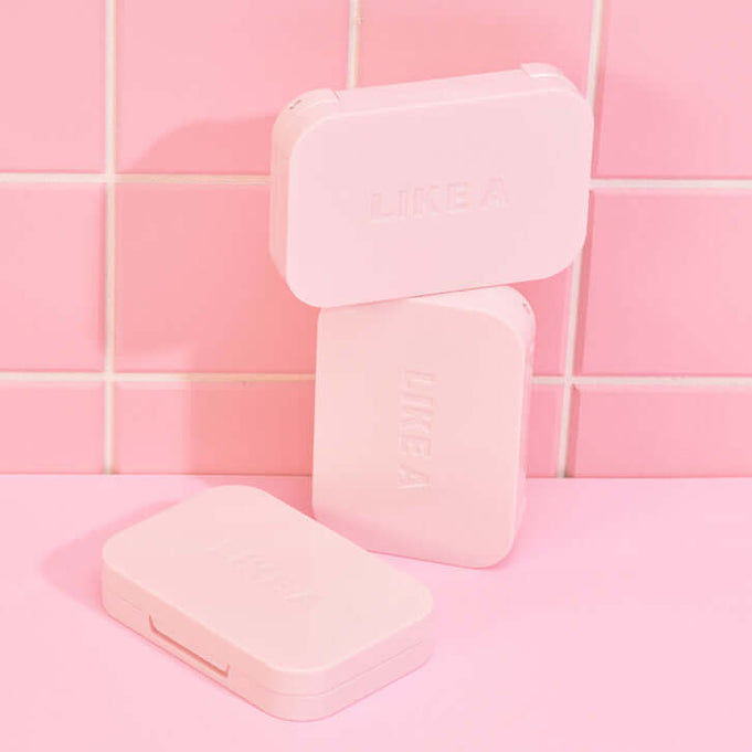 BLESSED MOON Soap Palette displayed with pastel pink packaging