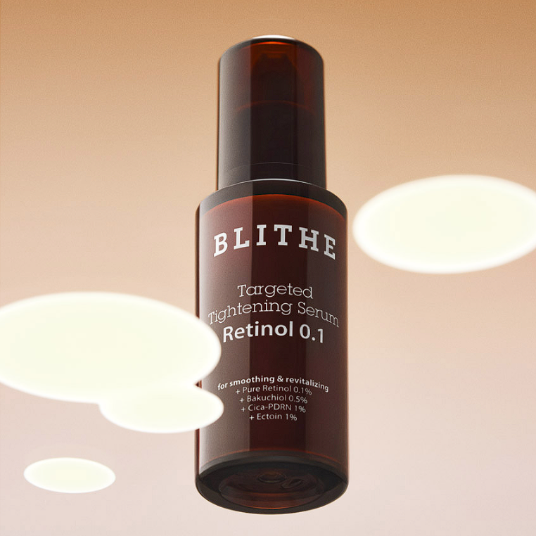 BLITHE Targeted Tightening Serum Retinol 0.1 30ml in an amber bottle