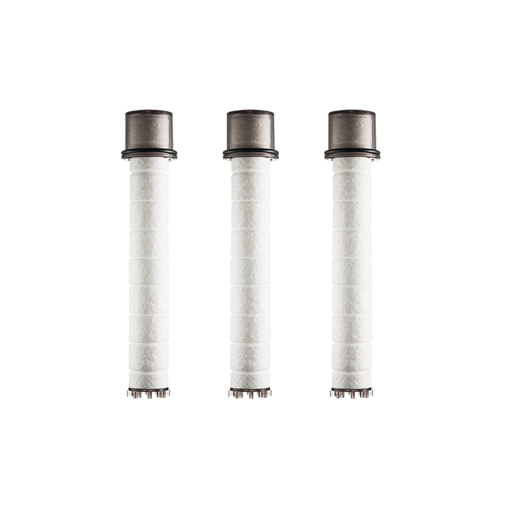 BODYLUV Puresome Filter Set consisting of three replacement filters for showerheads, enhancing water quality and purity.