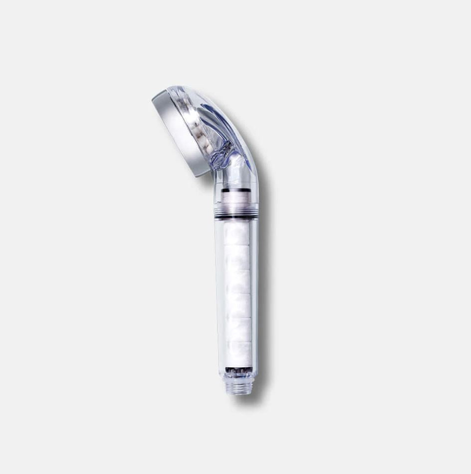 BODYLUV Puresome Shower Head side view showcasing sleek design and filtration technology.