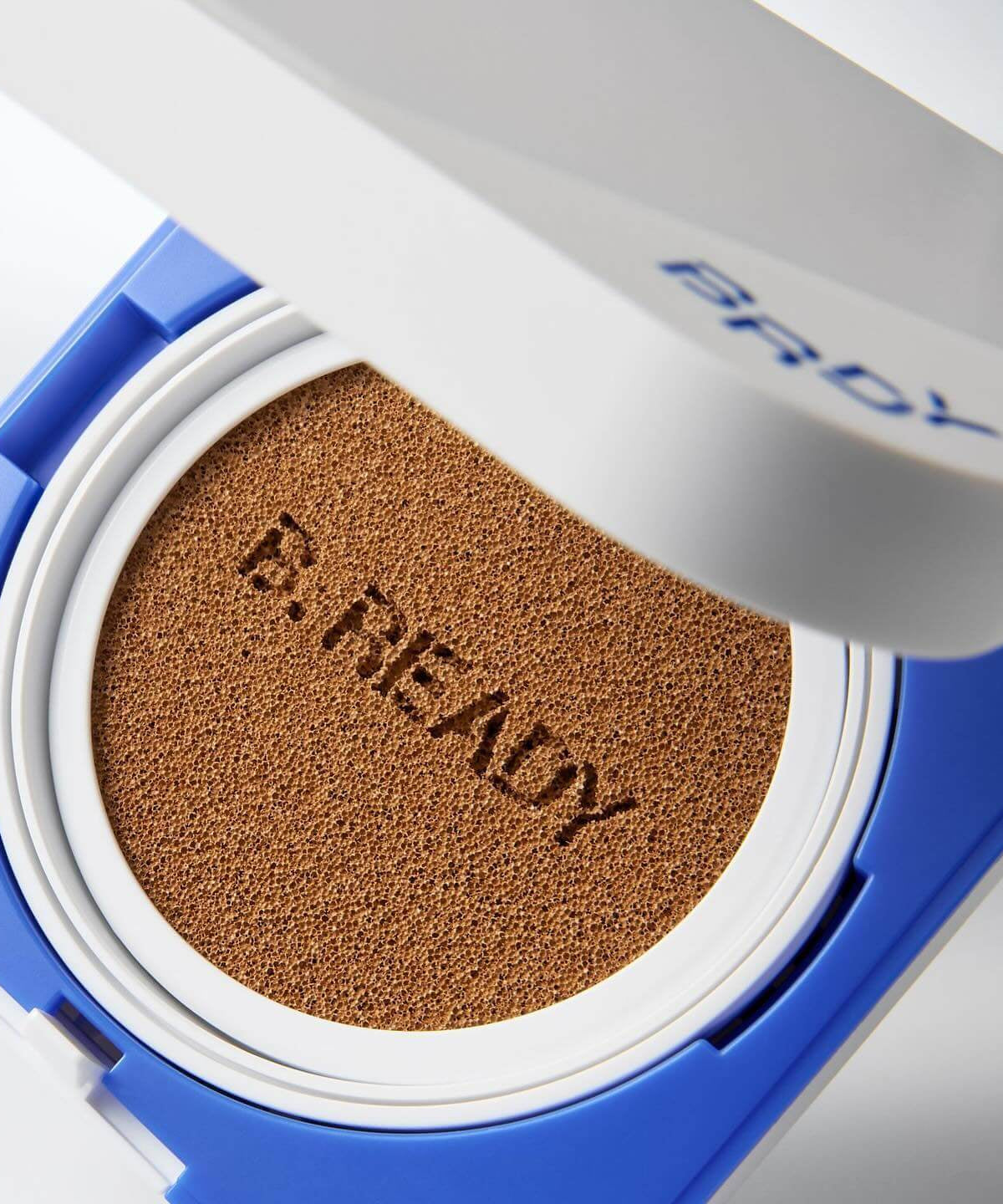 B.READY Blue Cushion 4th Generation 15g (SPF 34PA++++) open case, showing cushion texture and branding.