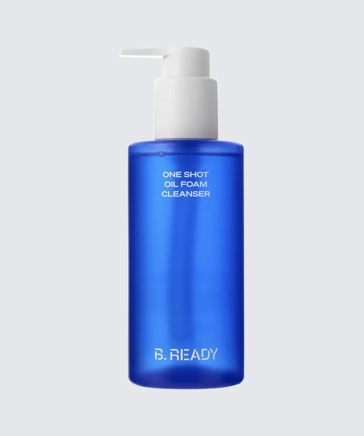 B.READY Oil Foam Cleanser 200ml in a blue bottle with pump lid