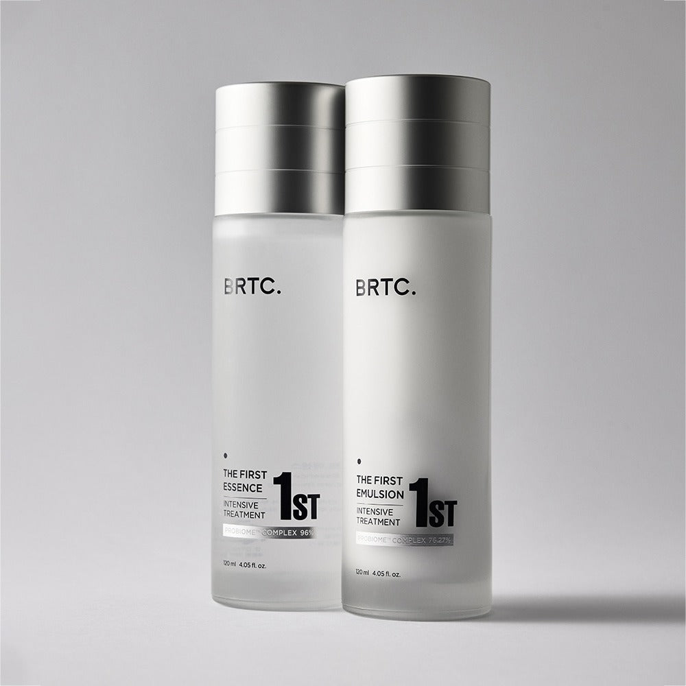 BRTC The First Emulsion 120ml product image showcasing dual bottles.