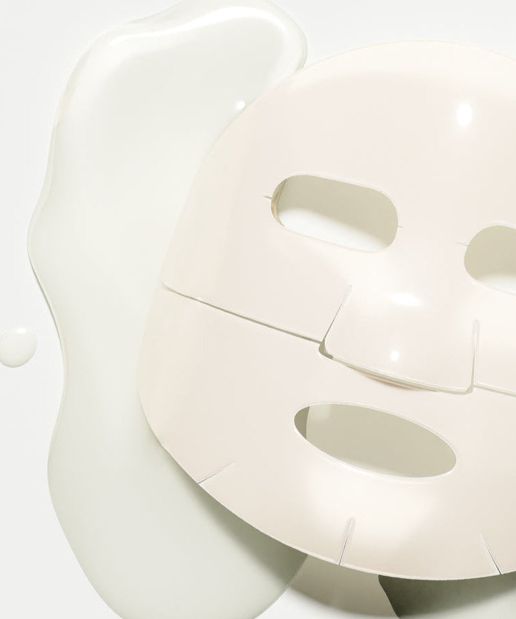 BRTC Lifting Toning Collagen Cream On Mask 5 Sheets on a glossy surface.