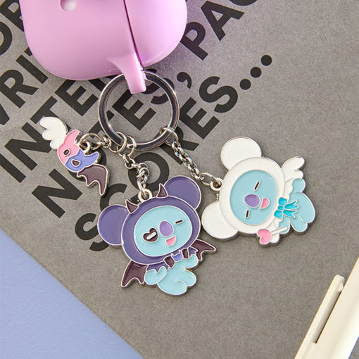 BT21 Angel & Villain Metal Key Ring disponible sur Ma petite Coree, ton Eshop 100% K-beauty en direct de Seoul