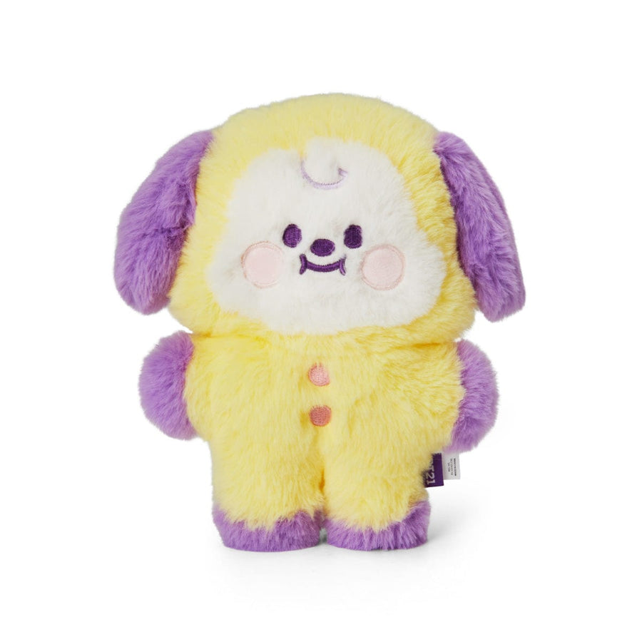 BT21 ベイビー チミー フラットファー 立ち人形 パープルハートエディション