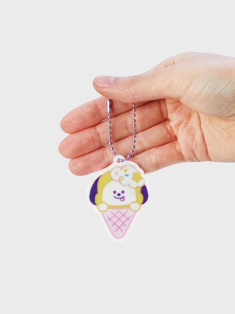 BT21 CHIMMY LENTICULAR 3D KEYRING ON THE CLOUD EDITION