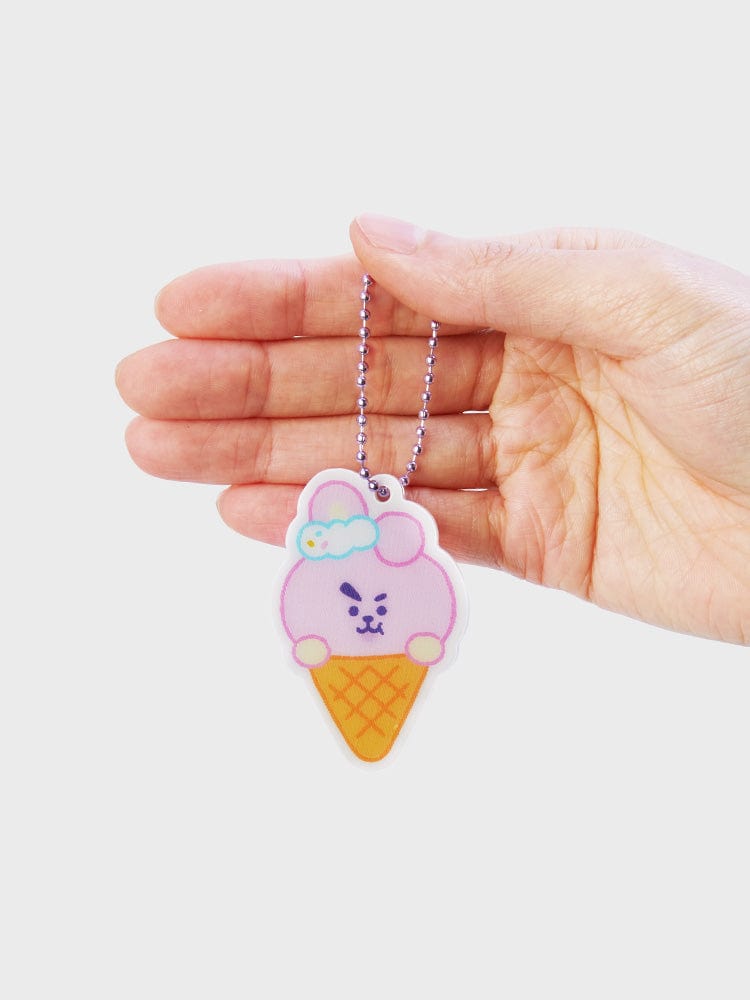 BT21 COOKY LENTICULAR 3D KEYRING ON THE CLOUD EDITION