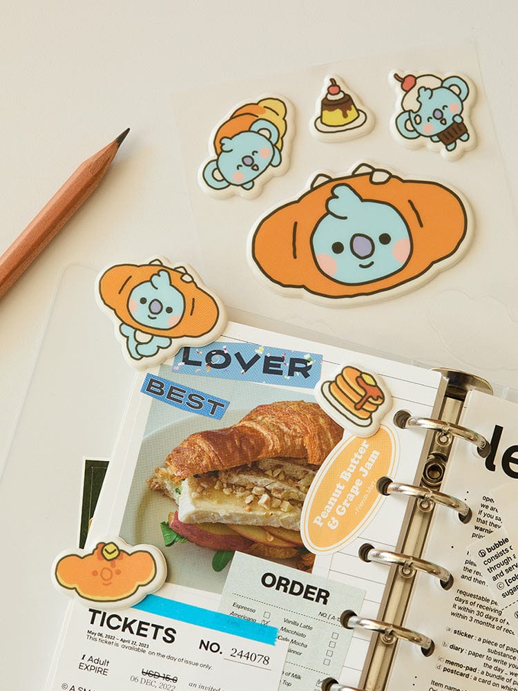 BT21 KOYA BABY STICKERS BAKERY SHOP