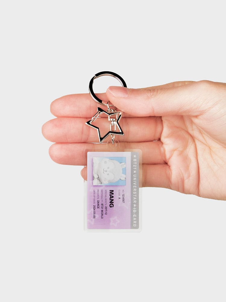BT21 MANG ID CARD ACRYLIC KEYRING SILVER EDITION