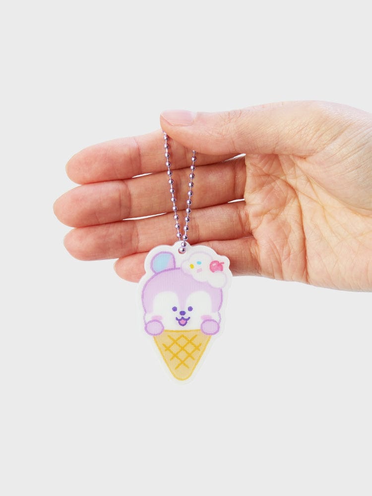 BT21 MANG LENTICULAR 3D KEYRING ON THE CLOUD EDITION
