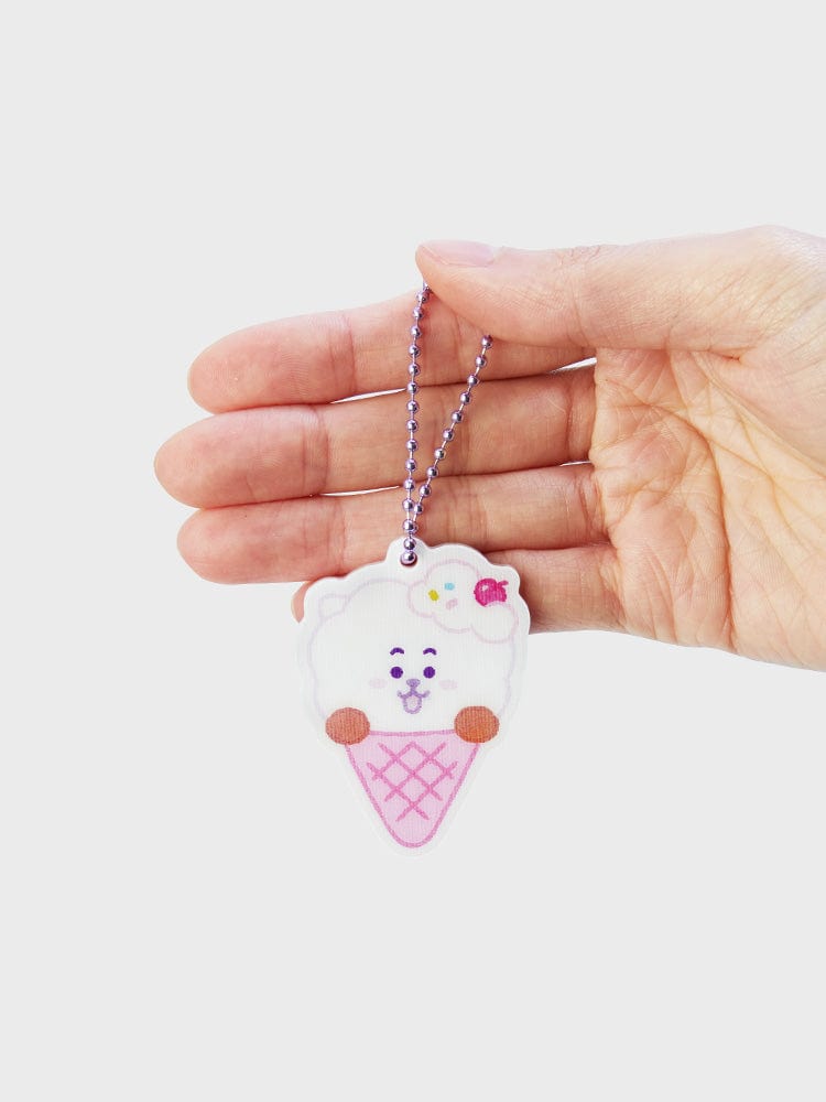 BT21 RJ LENTICULAR 3D KEYRING ON THE CLOUD EDITION